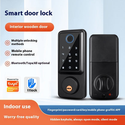 Graffiti Wifi Smart Door Lock Remote Fingerprint Password