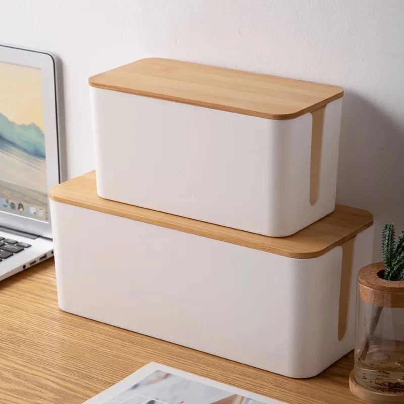 Wooden Cable Storage Box