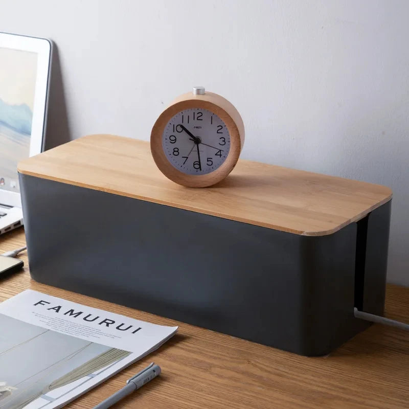 Wooden Cable Storage Box