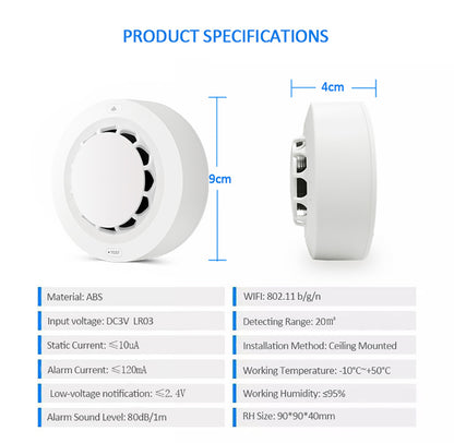 Wifi Smoke Sensor Alarm